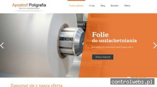 Termofolie dla poligrafii apostrof-poligrafia.pl