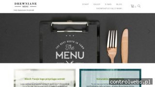 Drewniane okładki menu i płatniki kelnerskie