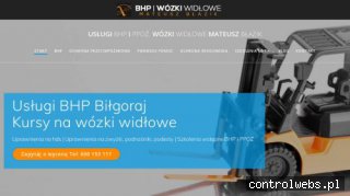 Usługi BHP Mateusz Błazik: Szkolenia, kursy na wózki widłowe