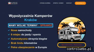 Wynajem kampera Kraków - kamperykrakow.pl