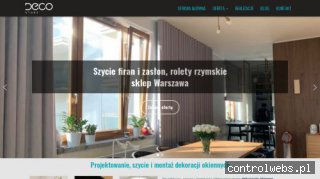 Decostore Warszawa - Szycie firan, zasłon, rolety rzymskie