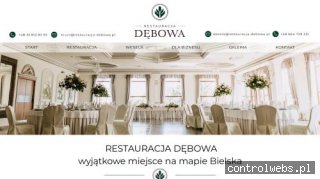 Restauracja Dębowa - lokal idealny na przyjęcie weselne.