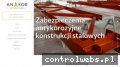 Screenshot strony an-kor.pl