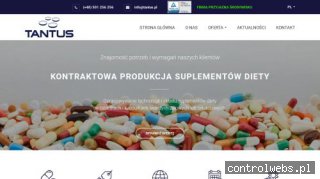 Produkcja suplementów diety na zlecenie - tantus.pl