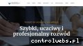 Screenshot strony rozwod-podzial-majatku-krakow.pl