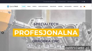 SpecialTech | Frezowanie CNC | Gięcie CNC | Toczenie CNC