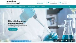 Badanie wody Warszawa - ProceduryHigieniczne.pl