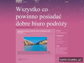 Biuro podróży organizacja