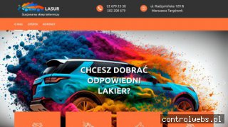 Sklep stacjonarny Lasur lakiery samochodowe