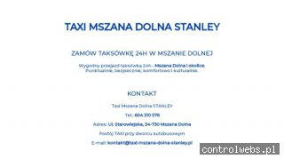 Taxi Mszana Dolna STANLEY