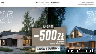 Projekty domów parterowych - MODERN HOUSE