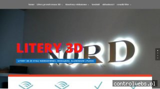 Litery metalowe 3D