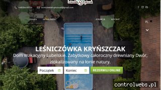 Agroturystyka Leśniczówka Kryńszczak - dom wakacyjny z basen