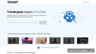 Transkrypcja filmu z youtube - skrybot.pl