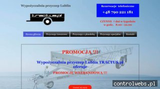 Wypożyczalnia Przyczep Lublin, TRACTUS.pl