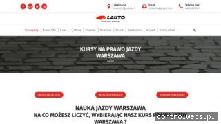 Warszawska nauka jazdy LAUTO