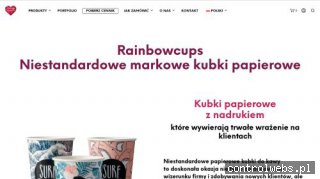 Kubki papierowe z nadrukiem - rainbowcups.pl