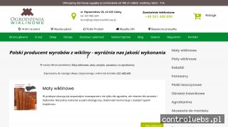 Maty wiklinowe - OgrodzeniaWiklinowe.pl