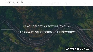 Badania kierowców - psychotesty Katowice. Psycholog Patrycja