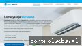 Screenshot strony klimatyzacjawarszawa.com.pl