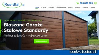 Tanie garaże blaszane - rus-stal.pl