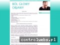 Screenshot strony www.bol-glowy-objawy.com.pl