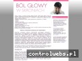 Screenshot strony www.bol-glowy-w-skroniach.com.pl