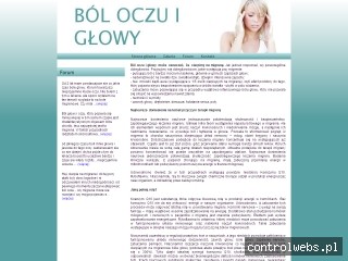 Ból oczu i głowy