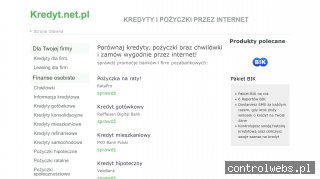 Kredyty i pożyczki internetowe - promocje na Kredyt.net.pl