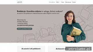 Redakcja i korekta tekstu - Ewelina Biernaś