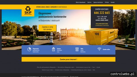Kontenery na gruz Białystok - skip.bialystok.pl