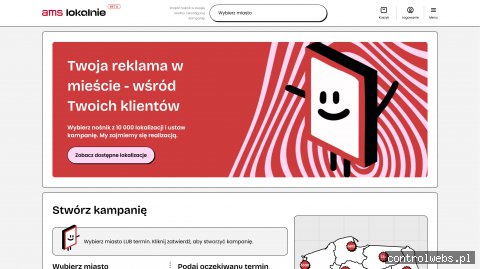 Reklama outdoor - amslokalnie.pl