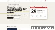 Screenshot strony kalendarzroku.pl