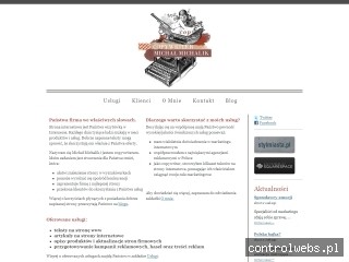 Copywriter Michał Michalik