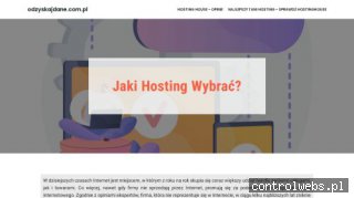odzyskiwanie danych