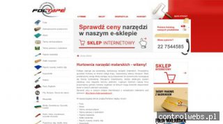 Folie budowlane, narzędzia malarskie, taśmy klejące