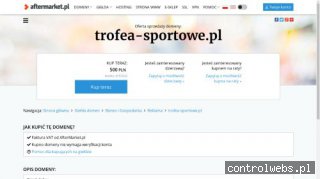 TROFEA SPORTOWE, emblematy, puchary, medale, statuetki