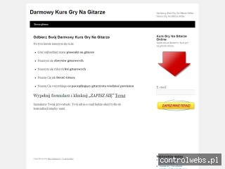 Kurs gry na gitarze za darmo