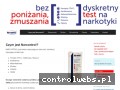 Screenshot strony narcontrol.pl