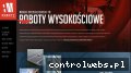 Screenshot strony www.roboty-wysokosciowe.pl