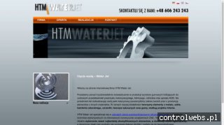 Htm-Waterjet - cięcie wodą, cięcie blach