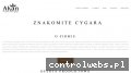 Screenshot strony akan-tobacco.pl