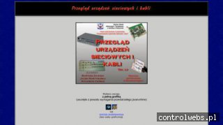 Urządzenia i kable sieciowe