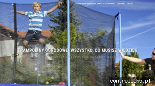 Trampoliny ogrodowe