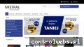 Screenshot strony www.mistral-rtv.pl