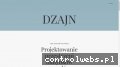 Screenshot strony www.dzajn.pl