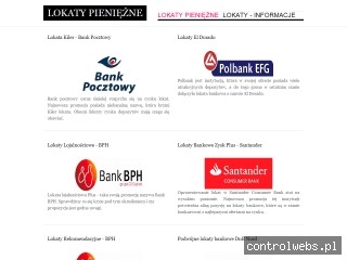 Lokaty bankowe