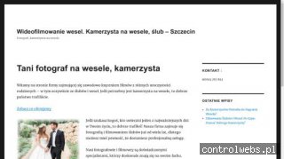 Kamerzysta ślubny Szczecin