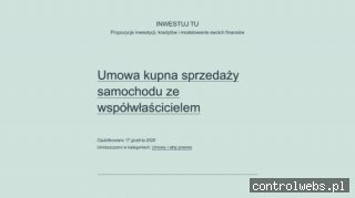 W co inwestować - InwestujTu