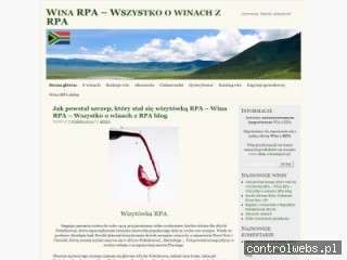 Wina RPA - Wszystko o winach RPA.